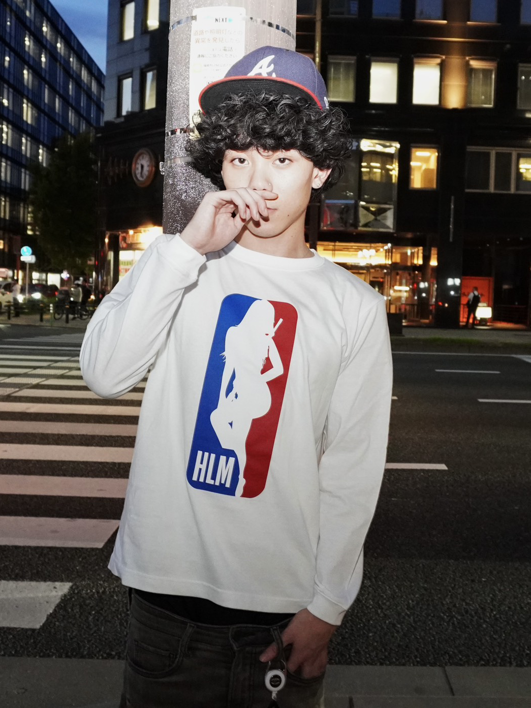 <strong>HLMTシャツ</strong><br>お客様より着用写真をいただきました。ありがとうございます。 <br>